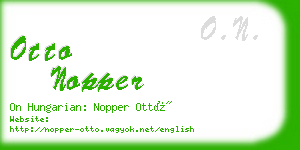 otto nopper business card